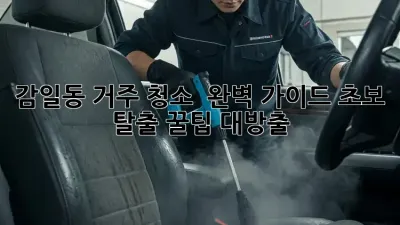 감일동 거주 청소 ✨ 완벽 가이드: 초보 탈출 꿀팁 대방출!